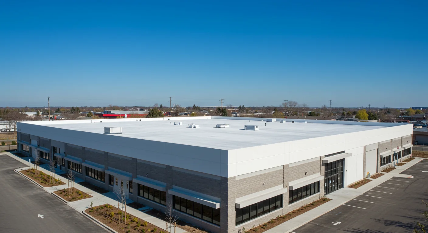 Spray foam roofing application